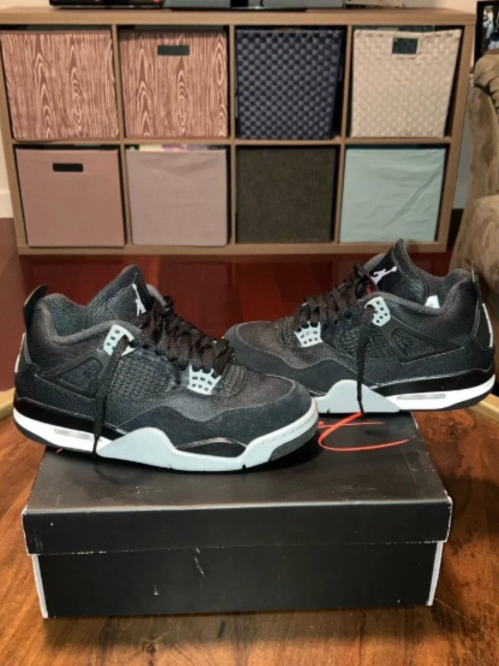 Jordan 4 Retro SE Mid Black Canvas